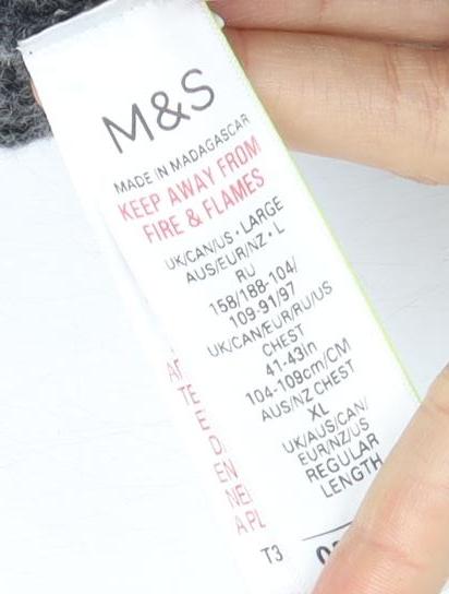 Marks and Spencer Women's Grey Full Zip Jumper