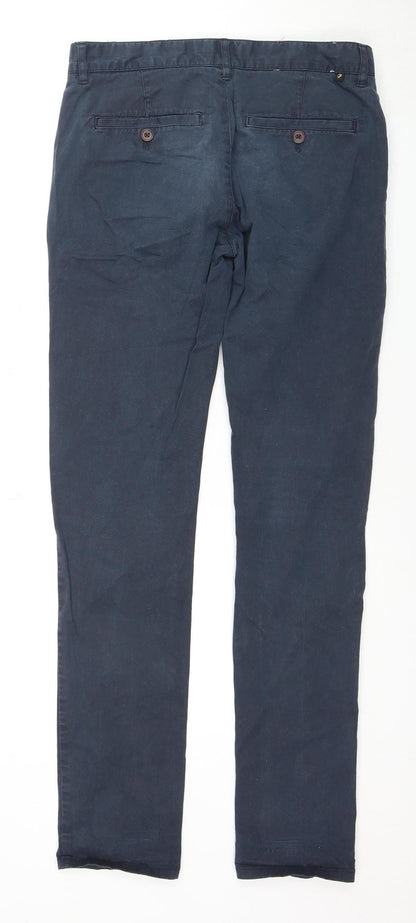 Farah Men's Blue Chino Trousers - Size 30