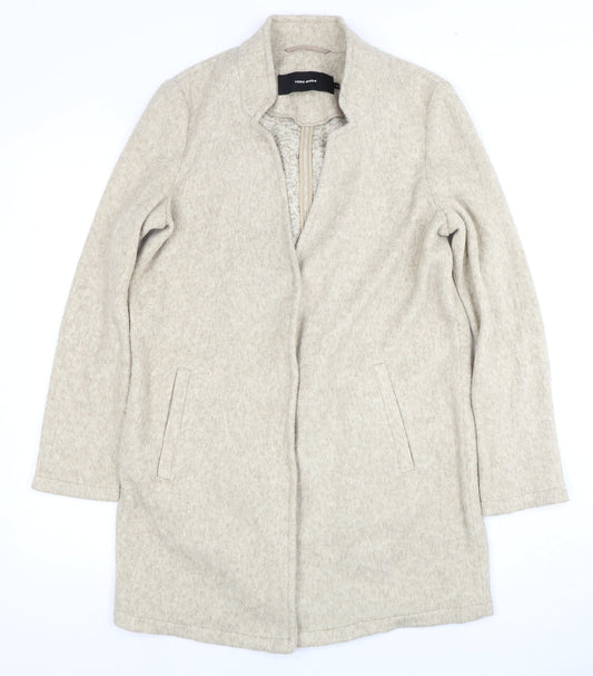 Vero Moda Women's Grey Mid-Length Overcoat M
