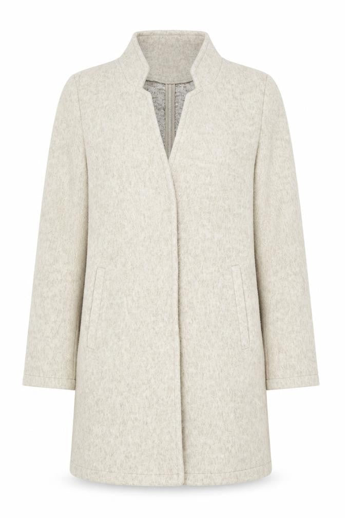 Vero Moda Women's Grey Mid-Length Overcoat M