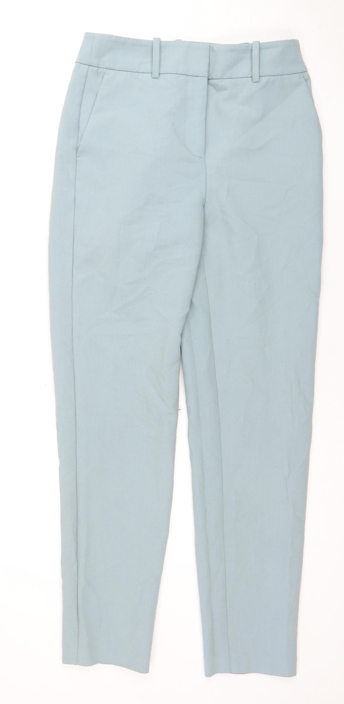 Next Women's Blue Trousers, 8L, Regular Fit, Workwear