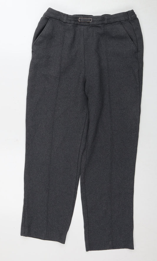 Honor Millburn Women's Grey Trousers Size 10 Casual