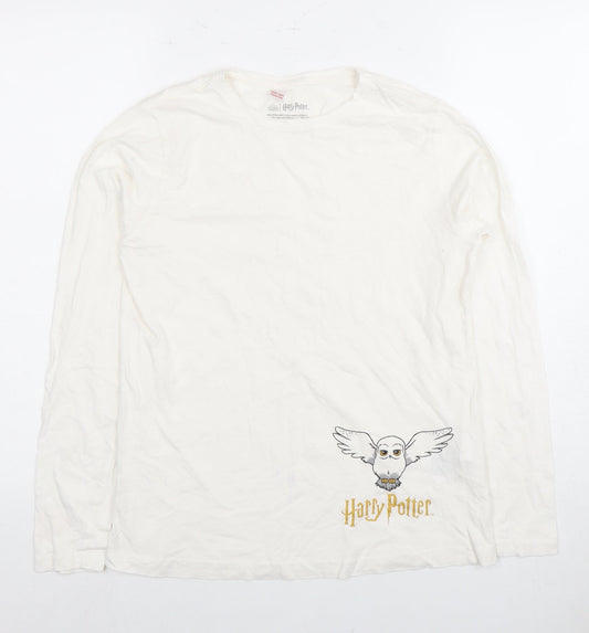 Harry Potter Unisex Kids White Long Sleeve Pyjama Top