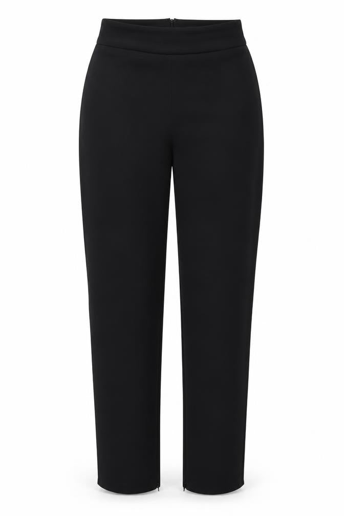 Odlumse London Women's Black Trousers, Size M, Zip Closure