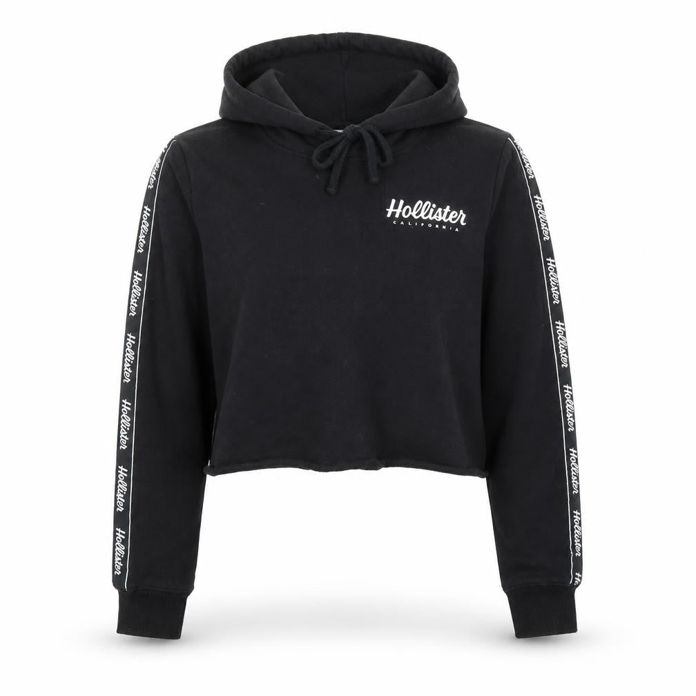Hollister Women's Black Pullover Hoodie - S