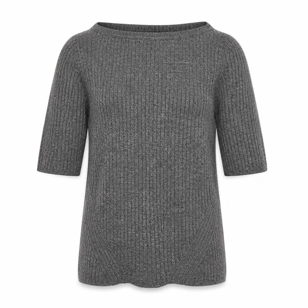 Marks & Spencer Women's Grey 3/4 Sleeve Jumper Size 8