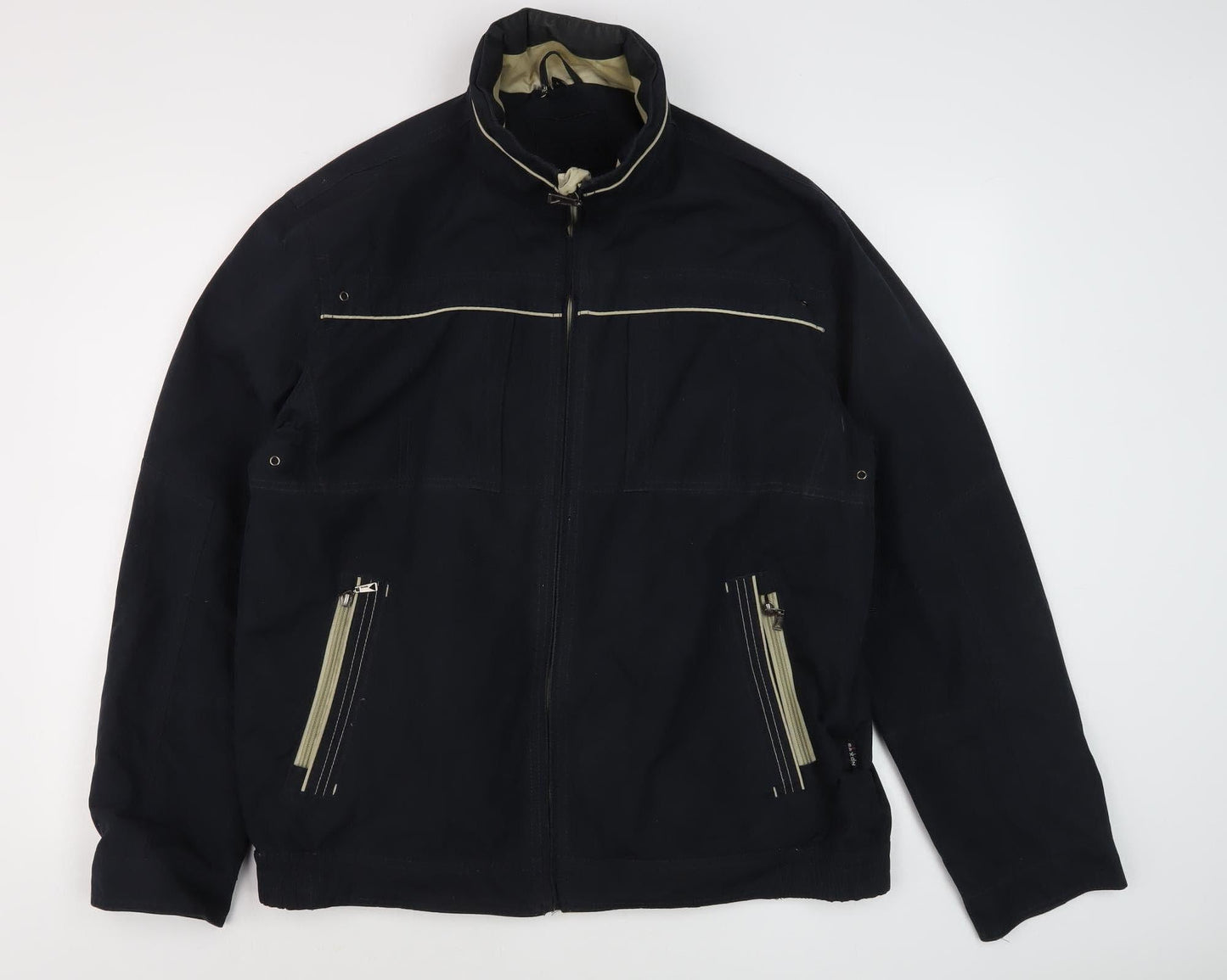 Saxon Men's Black L Basic Jacket, Polyester, Casual