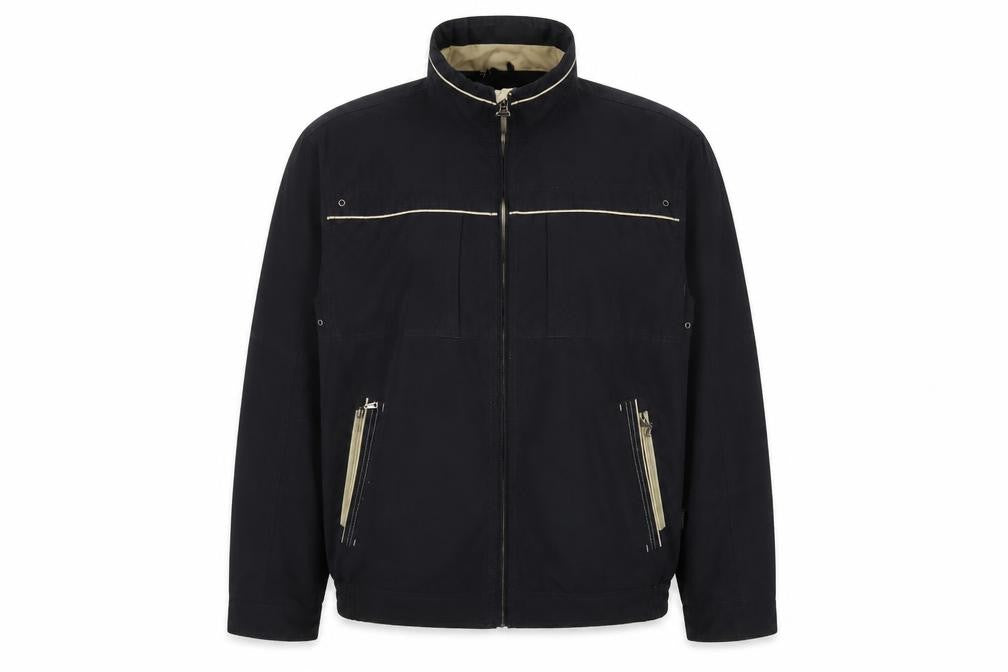 Saxon Men's Black L Basic Jacket, Polyester, Casual