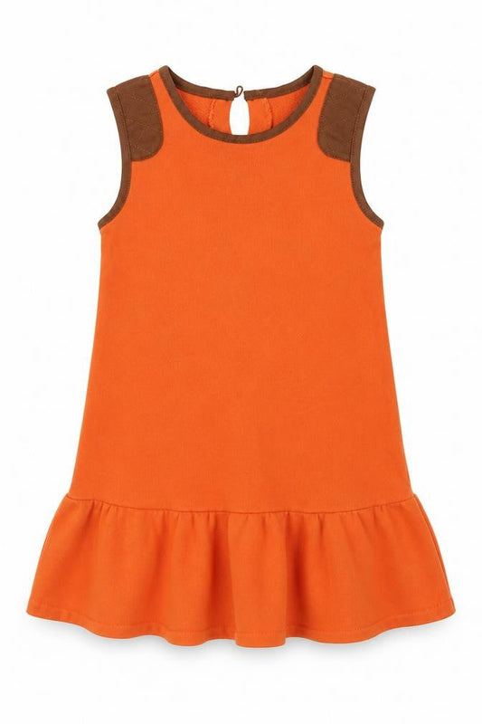Ralph Lauren Girls Orange Dress Size 10 Casual Sleeveless