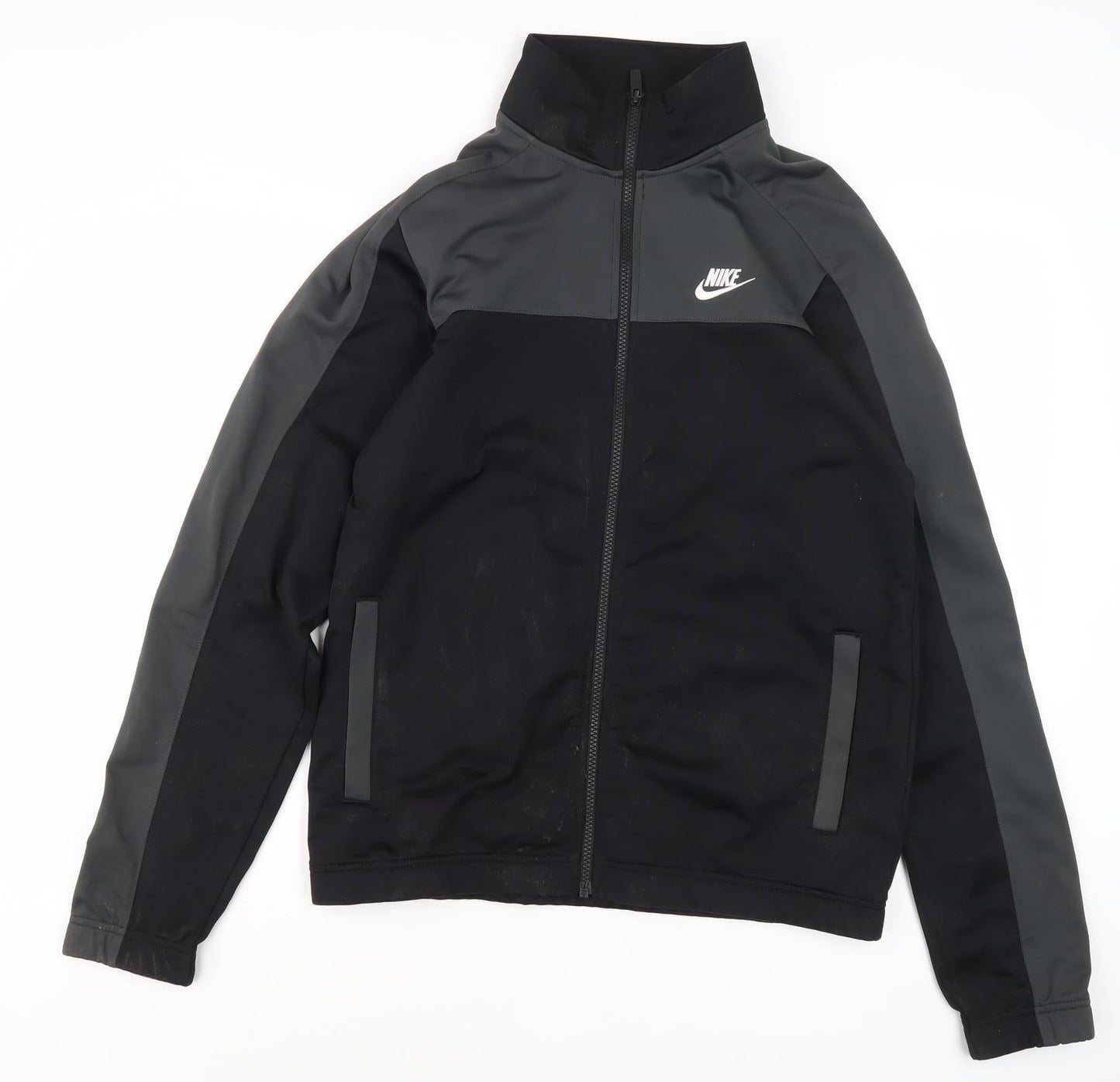 Nike Men's Black Track Jacket, Size S, Ideal for Gym & Running