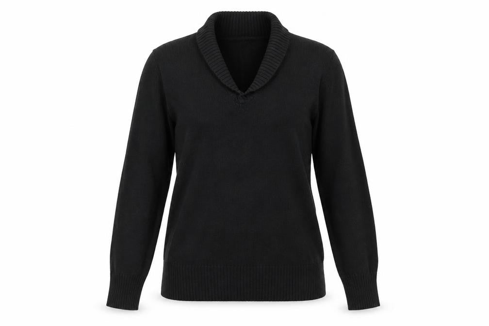 Austin Reed Women's Black V-Neck Jumper, Size S