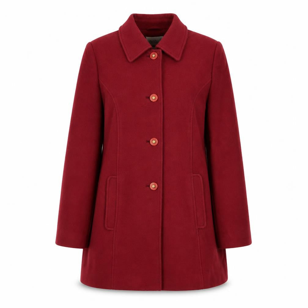Eastex Women's Red Wool Overcoat Size 12