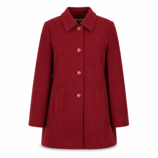 Eastex Women's Red Wool Overcoat Size 12