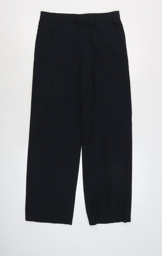 St. George Black Pinstripe Girls Dress Pants Size 14