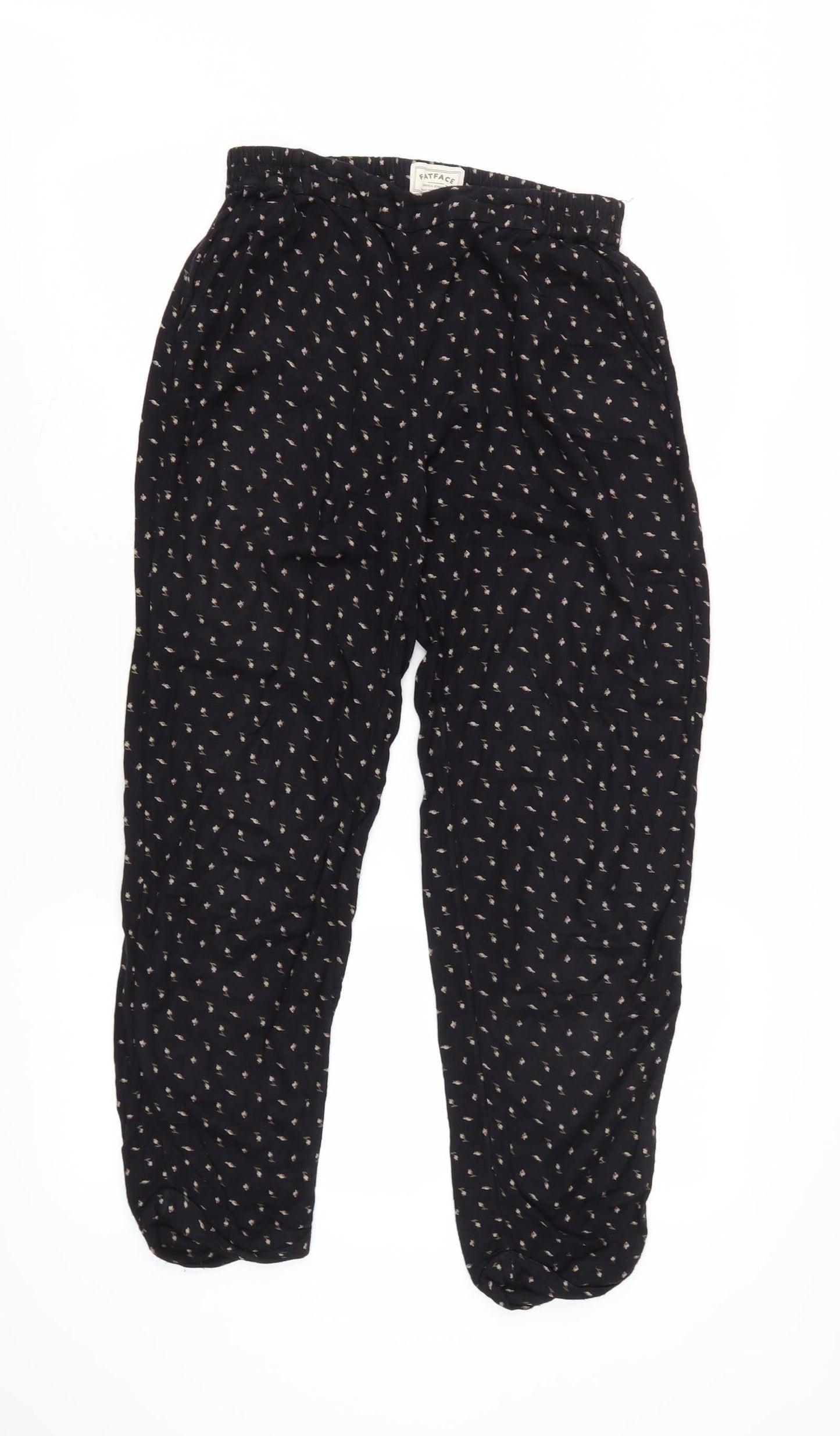 Fat Face Women's Black Pyjama Pants Size 8