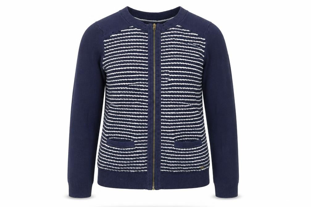 Tommy Hilfiger Women's Blue Striped Cardigan XS