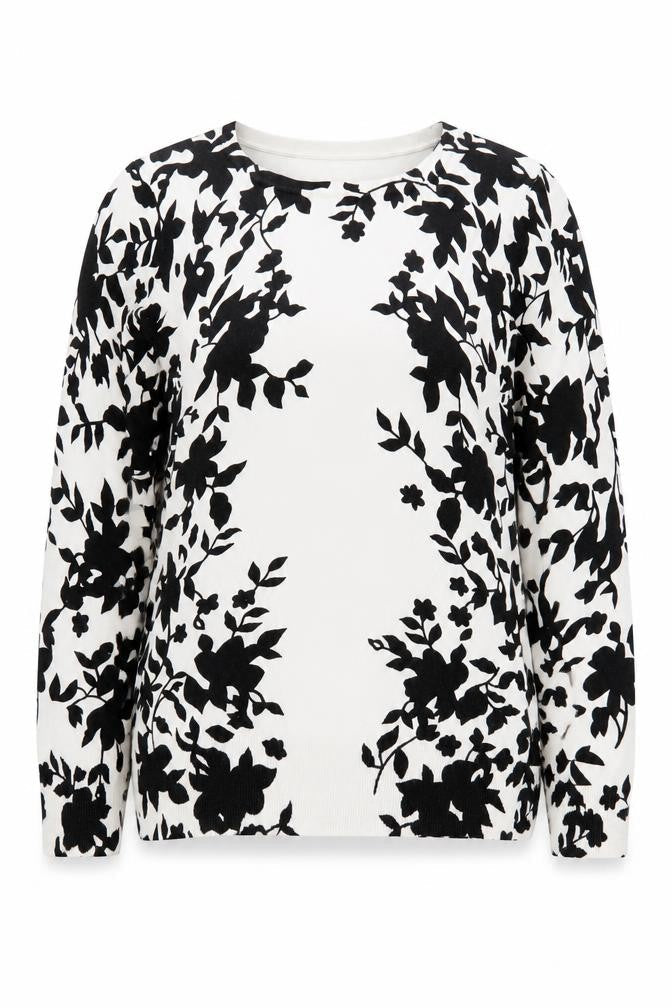 Simon Jeffrey Women's Floral Pullover Jumper Medium