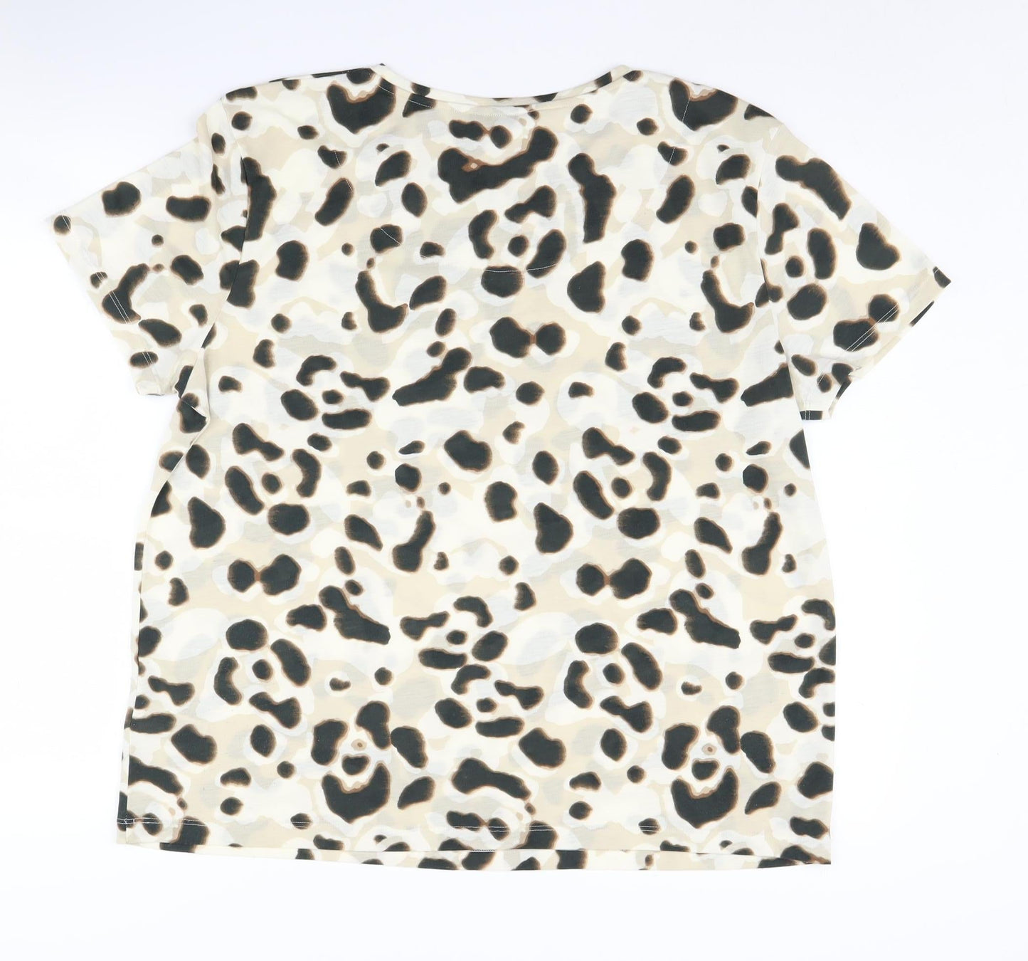 Marks and Spencer Women's Beige T-Shirt Size 16