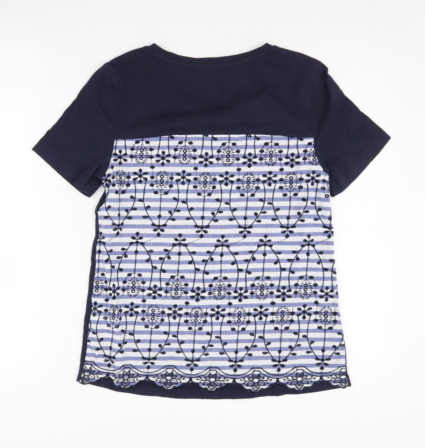 Marks and Spencer Women's Blue T-Shirt, Size 8, Casual