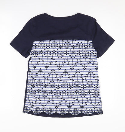 Marks & Spencer Women's Blue T-Shirt, Size 8, Casual