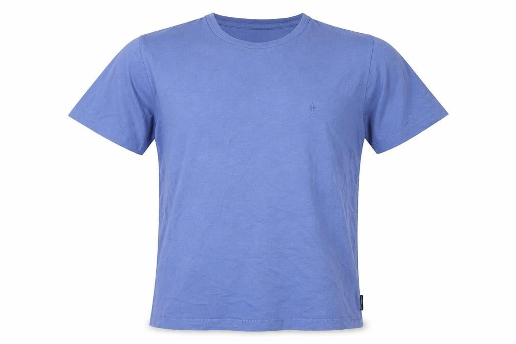 French Connection Men Blue T-Shirt, Medium, Crew Neck Classic