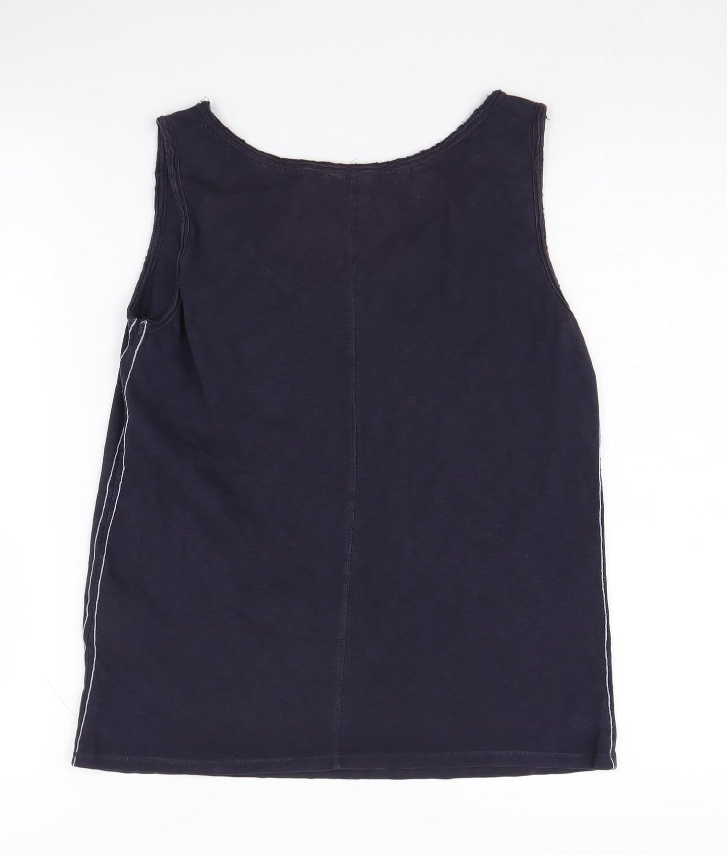 White Stuff Women's Black Tank Top UK Size 10 Cotton