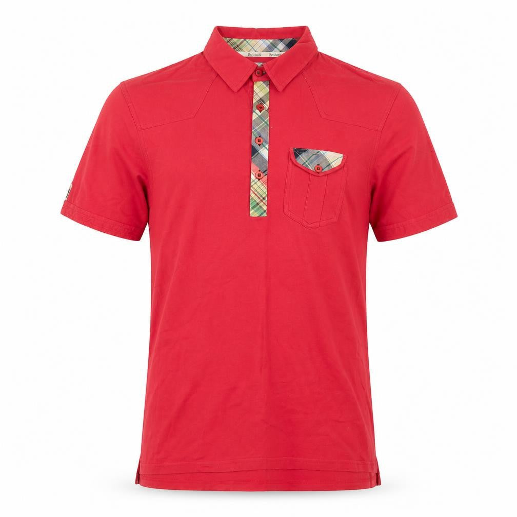Komodo Men’s Red Cotton Polo Shirt Size 3