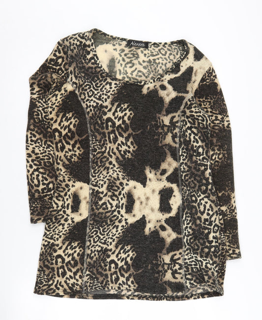 Alexara Women's Multicoloured Animal Print Jumper L