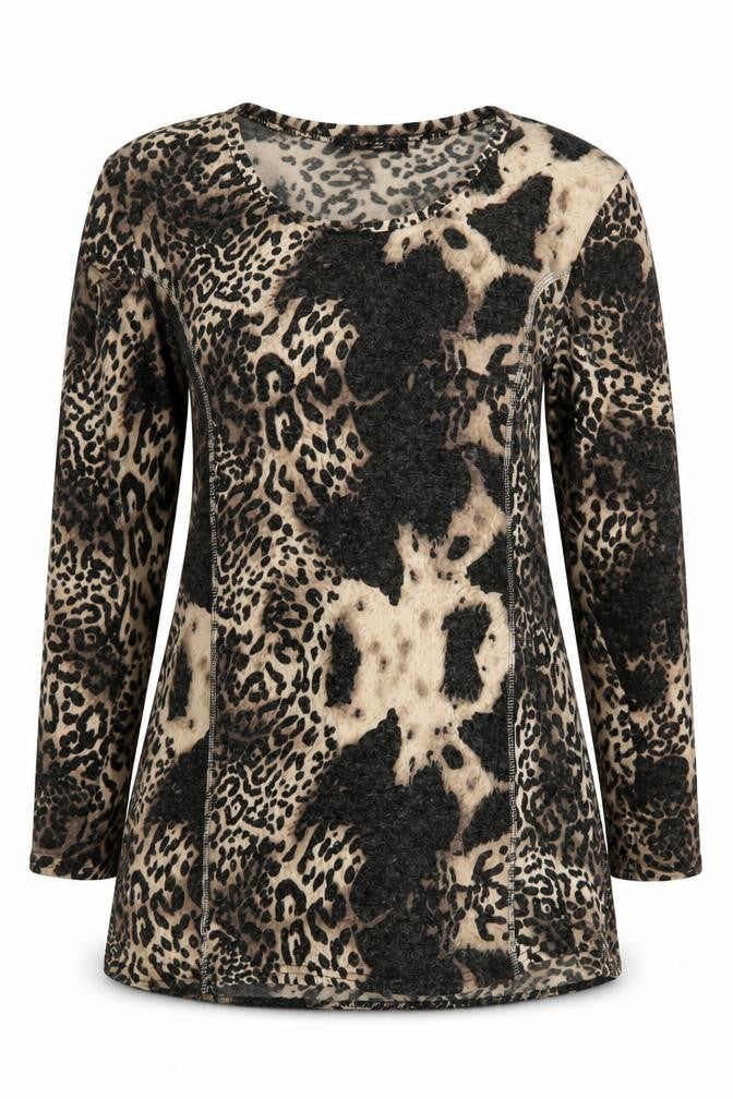 Alexara Women's Multicoloured Animal Print Jumper L