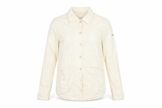 Superdry Women's Ivory Cotton Mid-Length Jacket