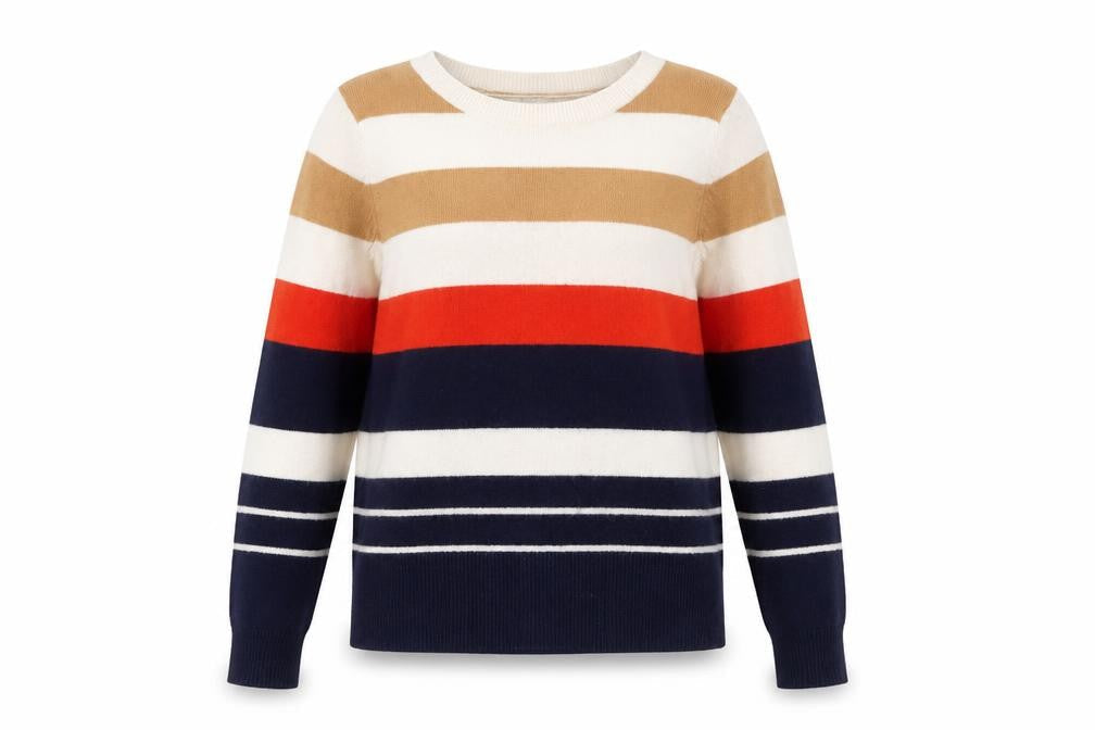 Oasis Women's Multicoloured Striped Pullover Jumper S