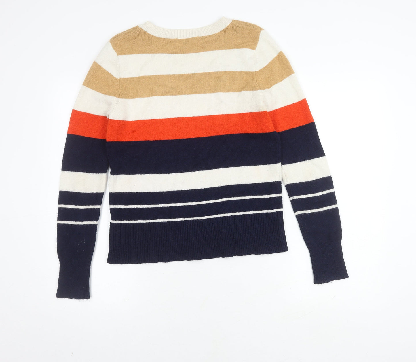 Oasis Women's Multicoloured Striped Pullover Jumper S