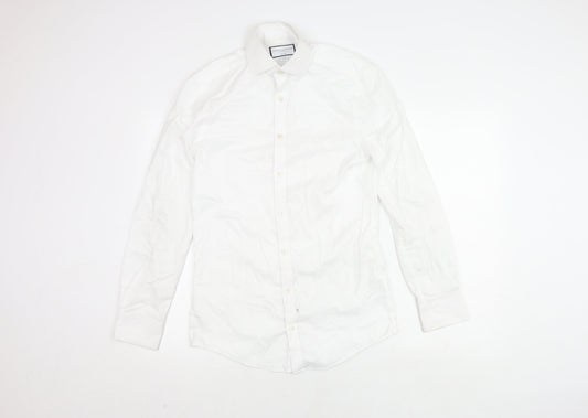 Charles Tyrwhitt Men's White Extra-Slim Shirt, Size 37