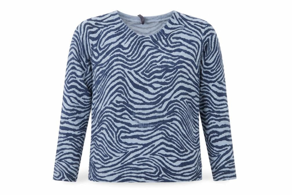 Marks & Spencer Women's Blue Animal Print Jumper