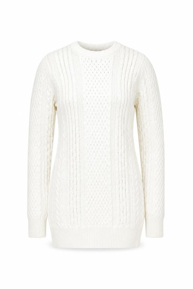 Zara Knit Ivory Wool Blend Women's Jumper S