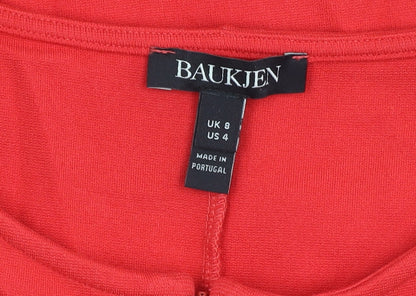 Preloved Baukjen Women's Red Cape Jumper Cape Regular Size 8 - Label