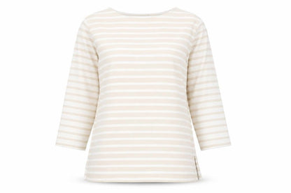 Marks & Spencer Women's Beige Striped Top, Size 12