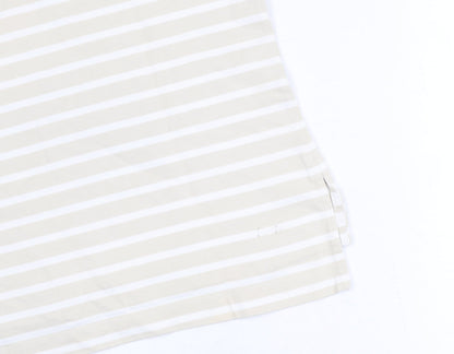 Marks & Spencer Women's Beige Striped Top, Size 12