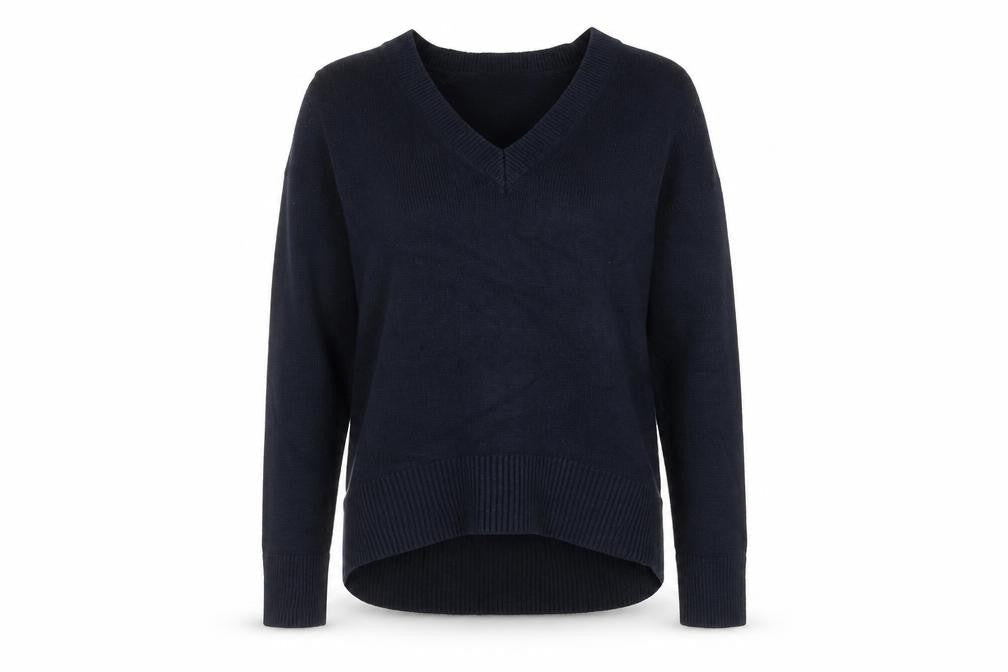 Banana Republic Women's Blue V-Neck Pullover Jumper S