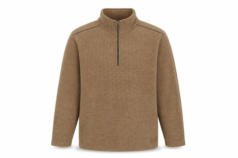 Regatta Men's Brown 1/4 Zip Geometric Sweatshirt L