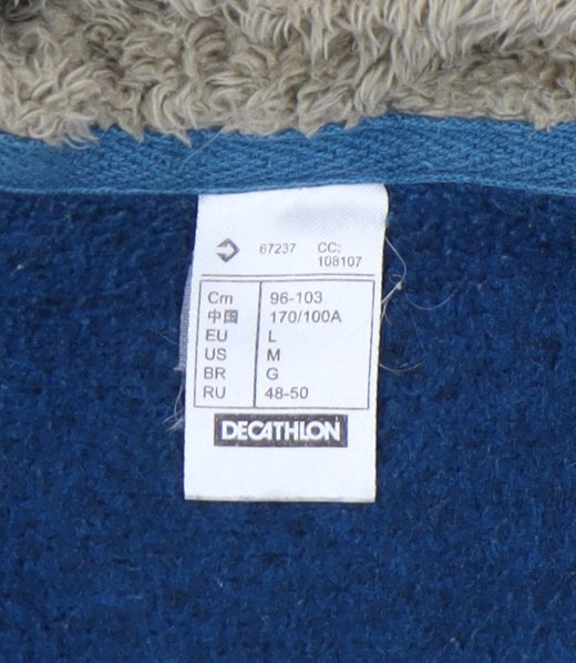 Decathlon Women's Blue Fleece Jacket, L, Outdoor Casual