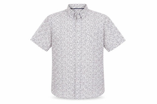 Debenhams Men's Floral Short Sleeve Shirt, Size L