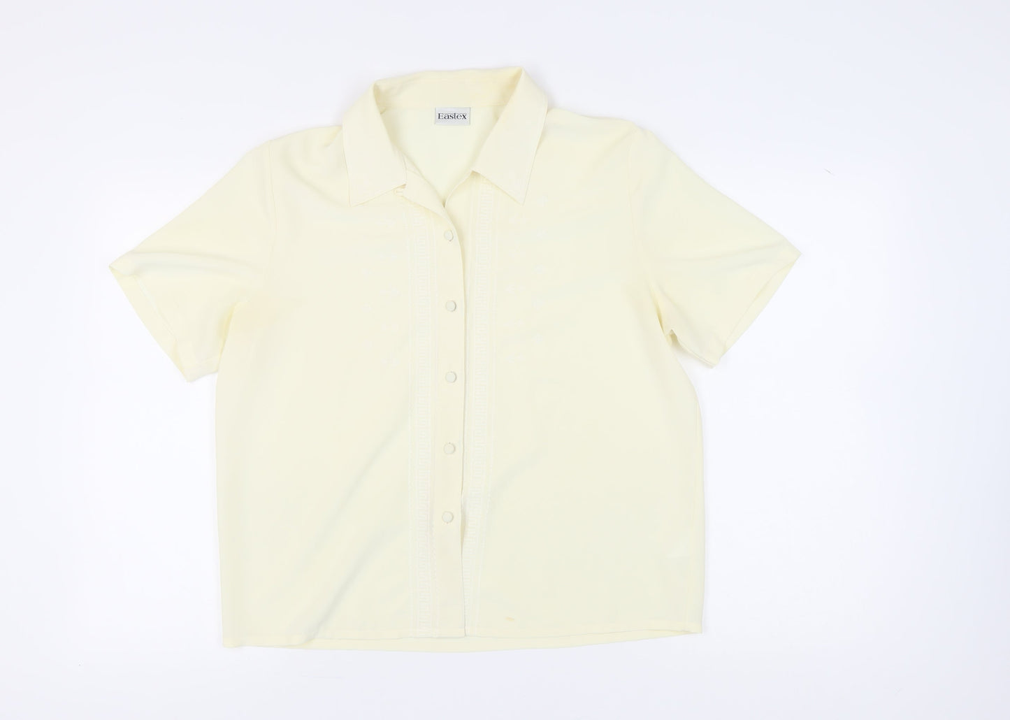 Eastex Women's Ivory Button-Up Shirt Size 14