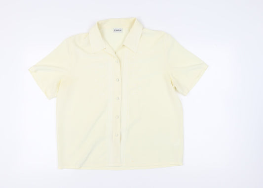 Eastex Women's Ivory Button-Up Shirt Size 14