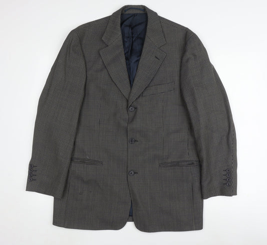 Van Gils Men's Grey Check Blazer 38S Classic Jacket