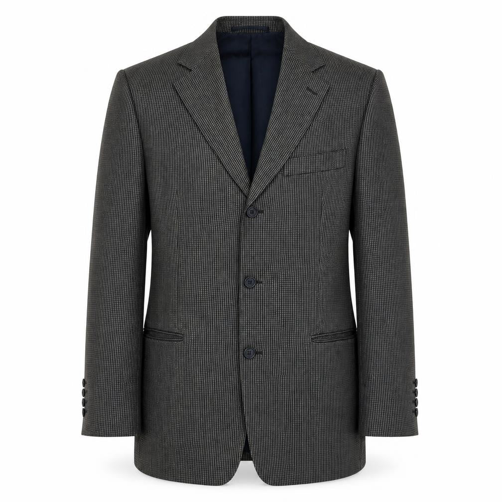 Van Gils Men's Grey Check Blazer 38S Classic Jacket