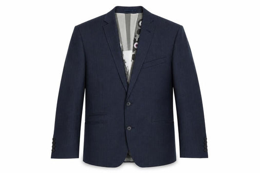 Ben Sherman Men's Blue Double Vented Wool Blend Suit Jacket Size 40 Regular