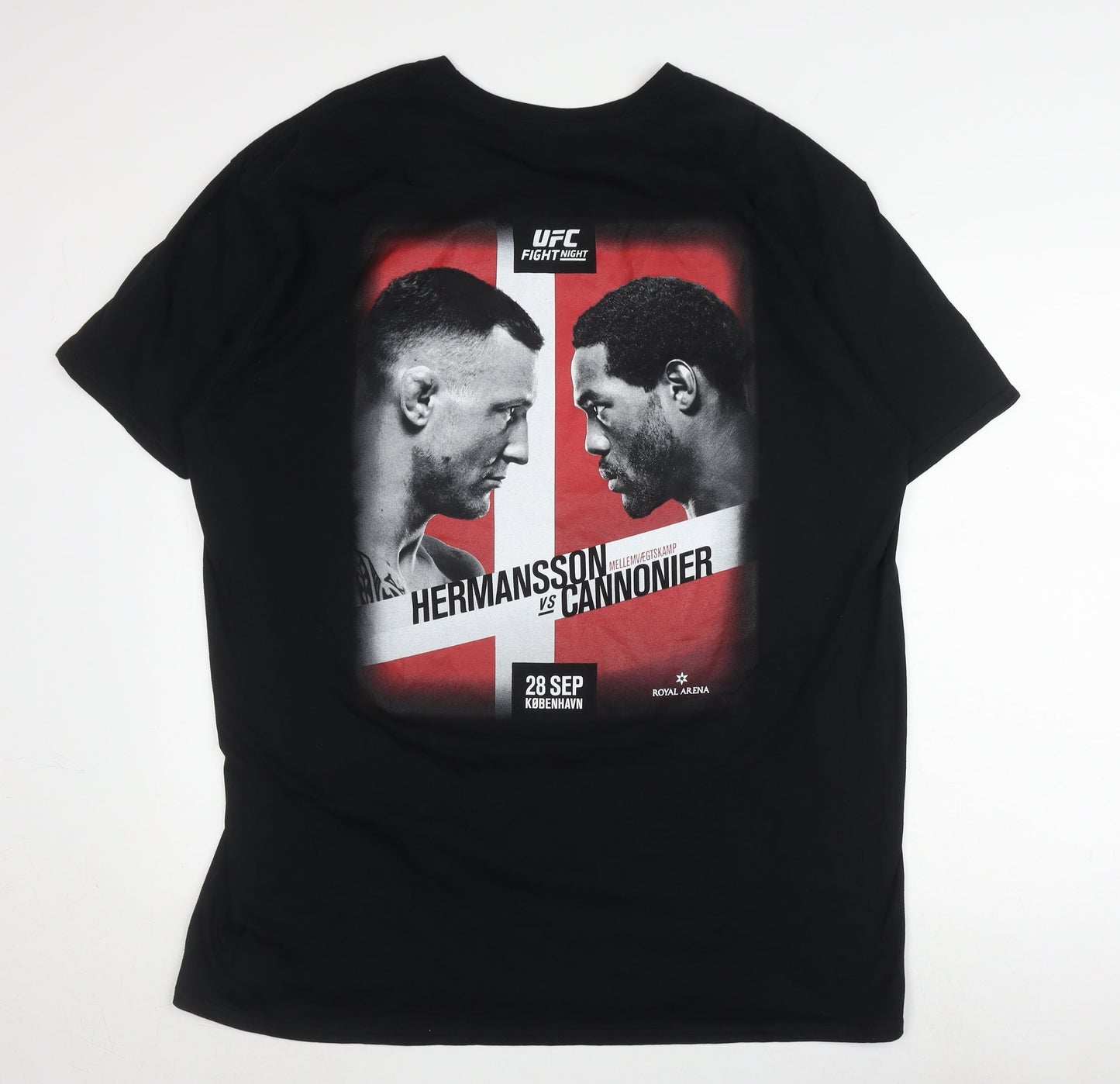 UFC Men's Black Cotton Sports Graphic T-Shirt XL
