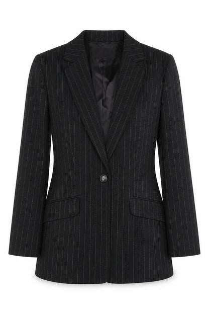 Austin Reed Women's Black Pinstripe Blazer Size 10