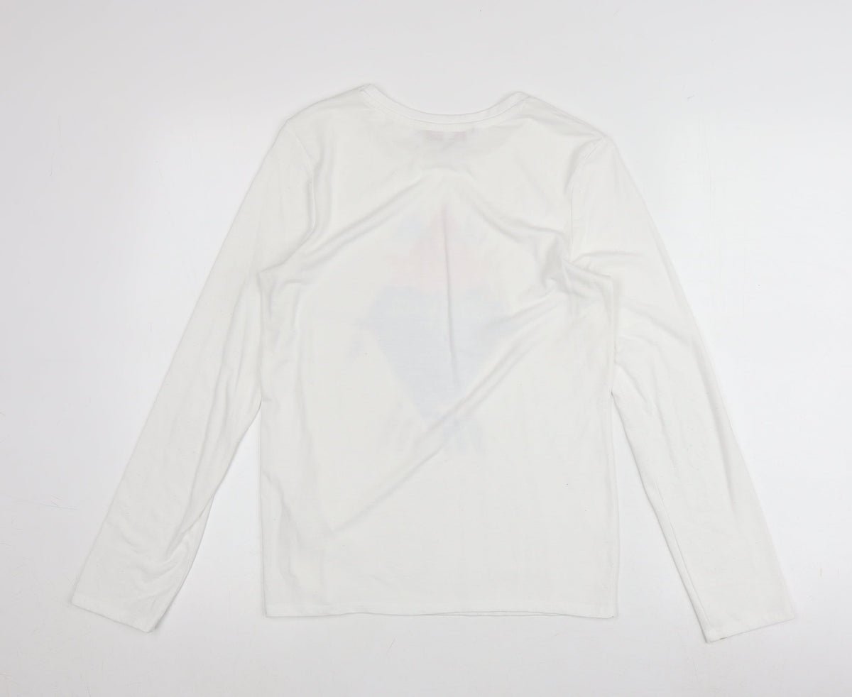 Soulcal & Co Boys White Long Sleeve Graphic Print T-Shirt 13 Years